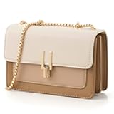 Color-Block Crossbody Bags for Women Leather Cross Body Purses Cute Designer Handbags Shoulder Bag Medium Size