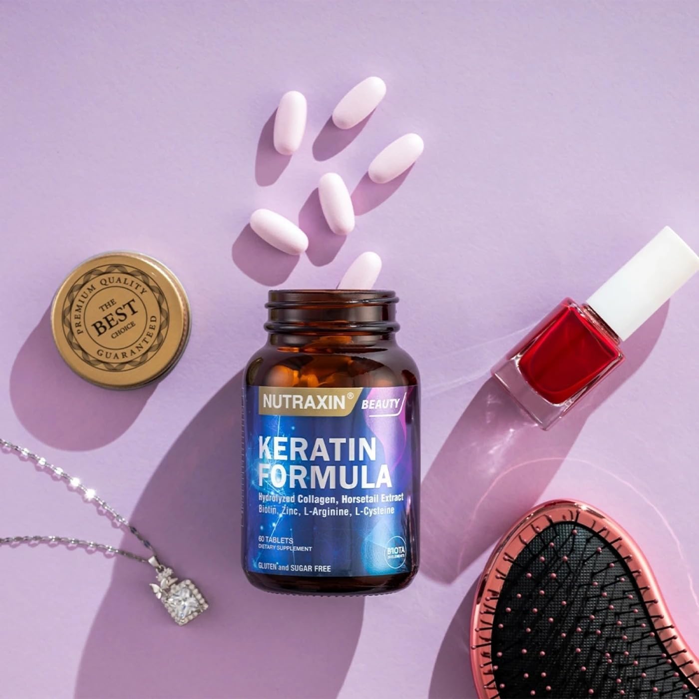 Nutraxin Beauty Keratin Formula 60 Tablet Takviye Edici Gıda