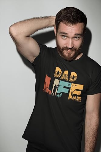 ULTRABASIC Men's Deer Hunting Graphic T-Shirt - Papa Daddy Father's Day Eco-Friendly Tee - View #2