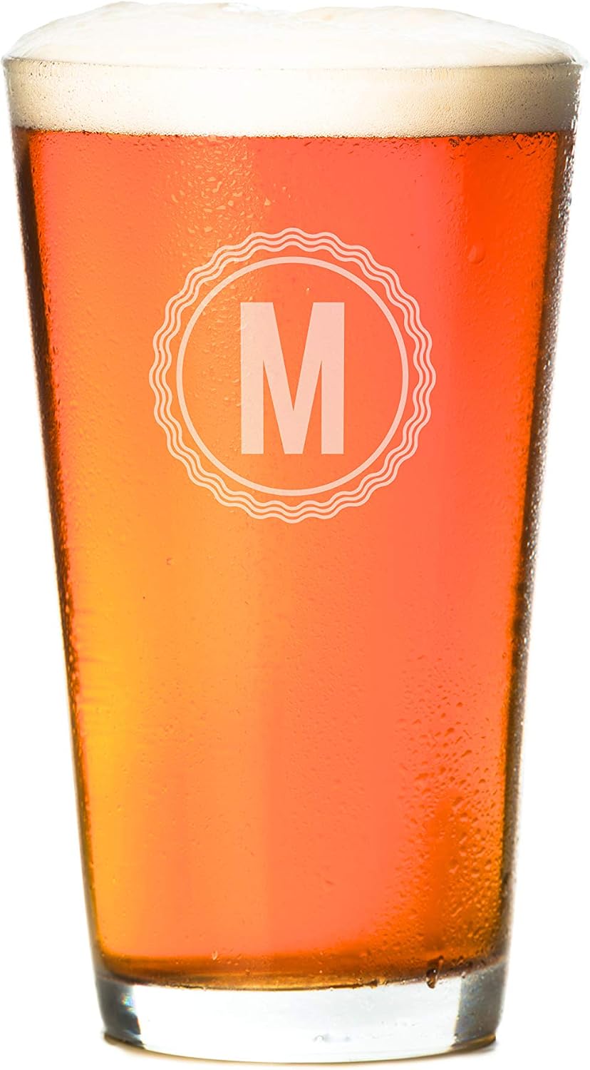 Swanky Badger Personalized Pint Glasses – Set of 4: The Heirloom