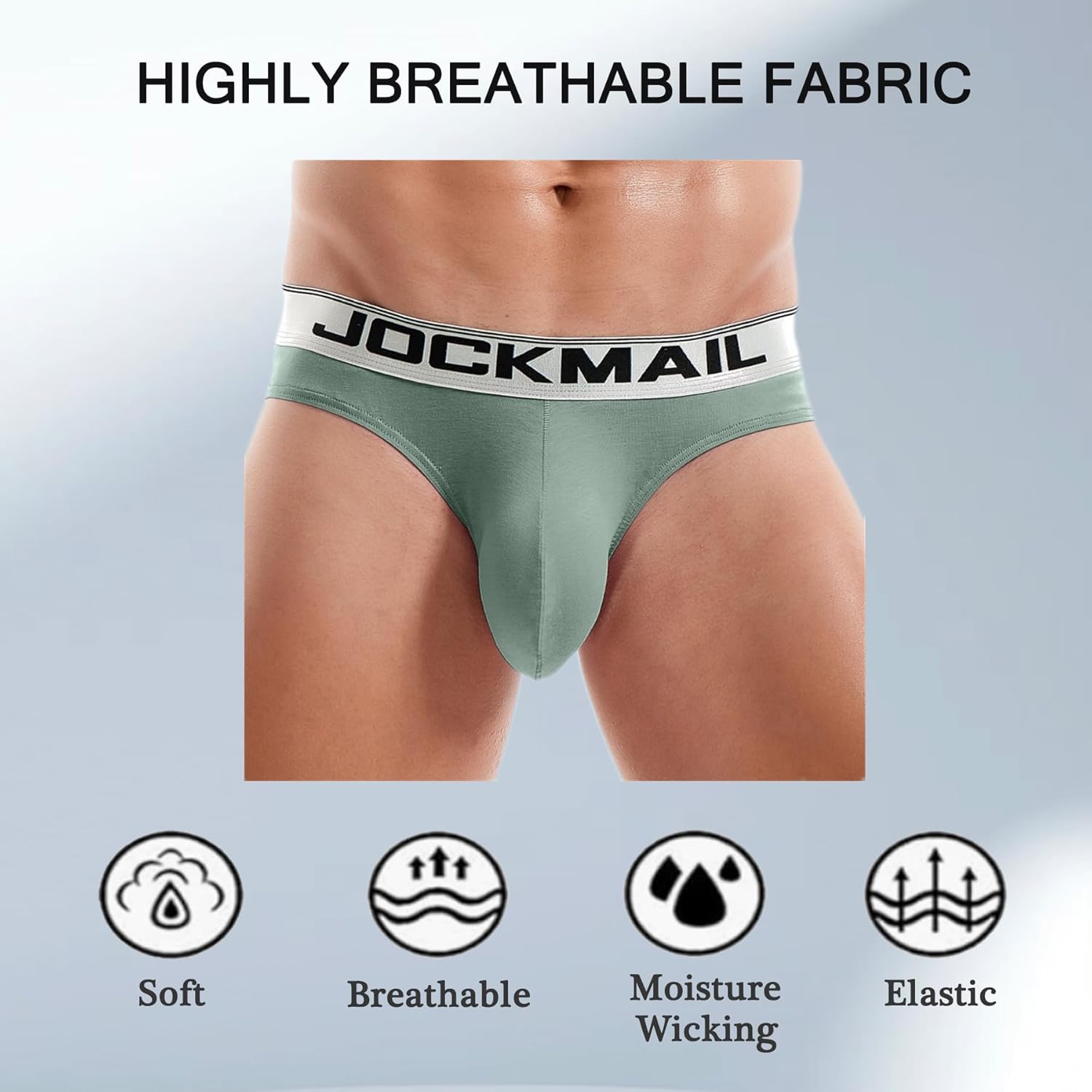 JOCKMAIL Mens Briefs Underwear Men's Cotton Brief Breathable Soft Briefs Sports Underwear for Men - Image 5