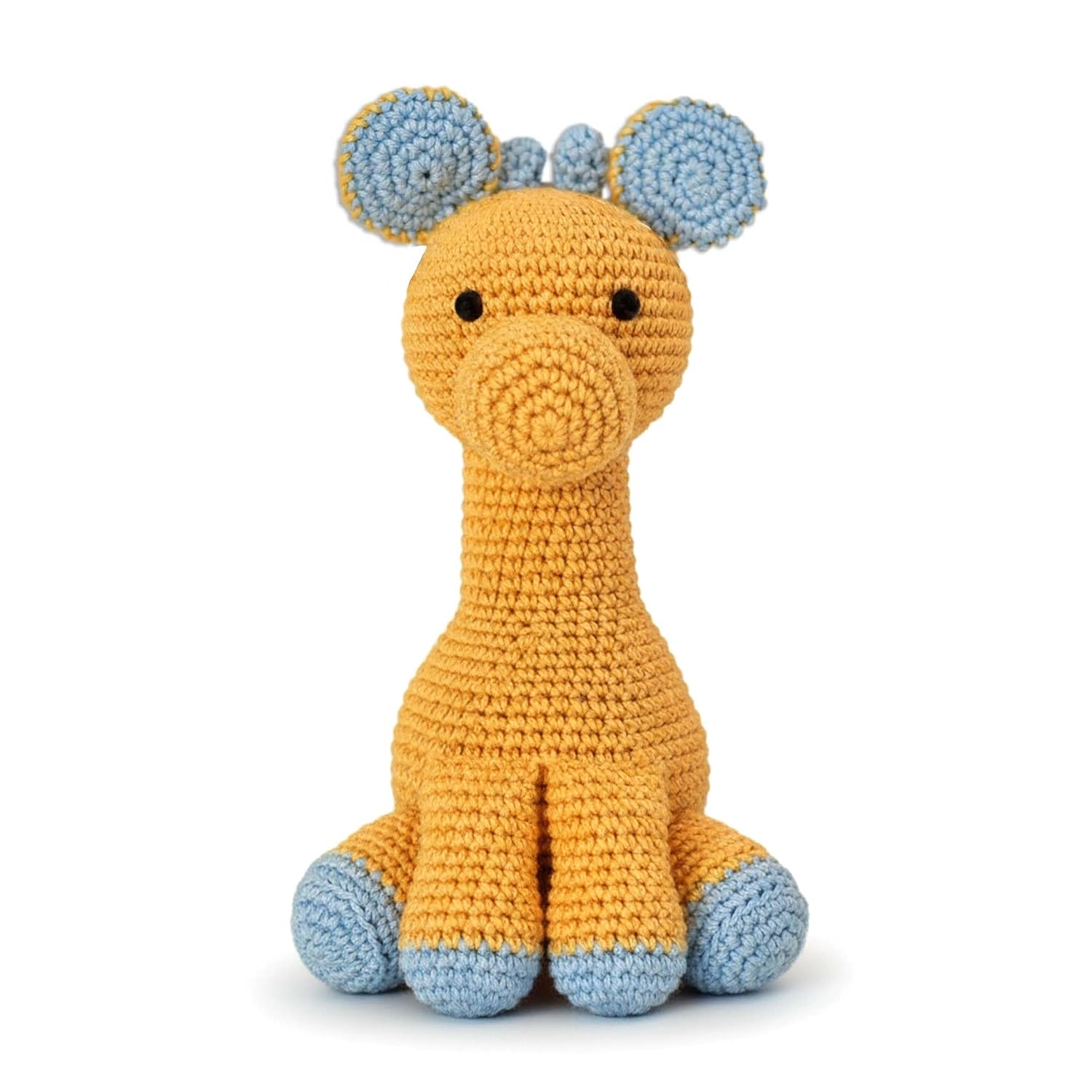 Happy Threads Crochet Toys for Kids - Clever Giraffe | Cute Handmade Stuffed Animal for Boys and Girls | BIS Certified, Sa