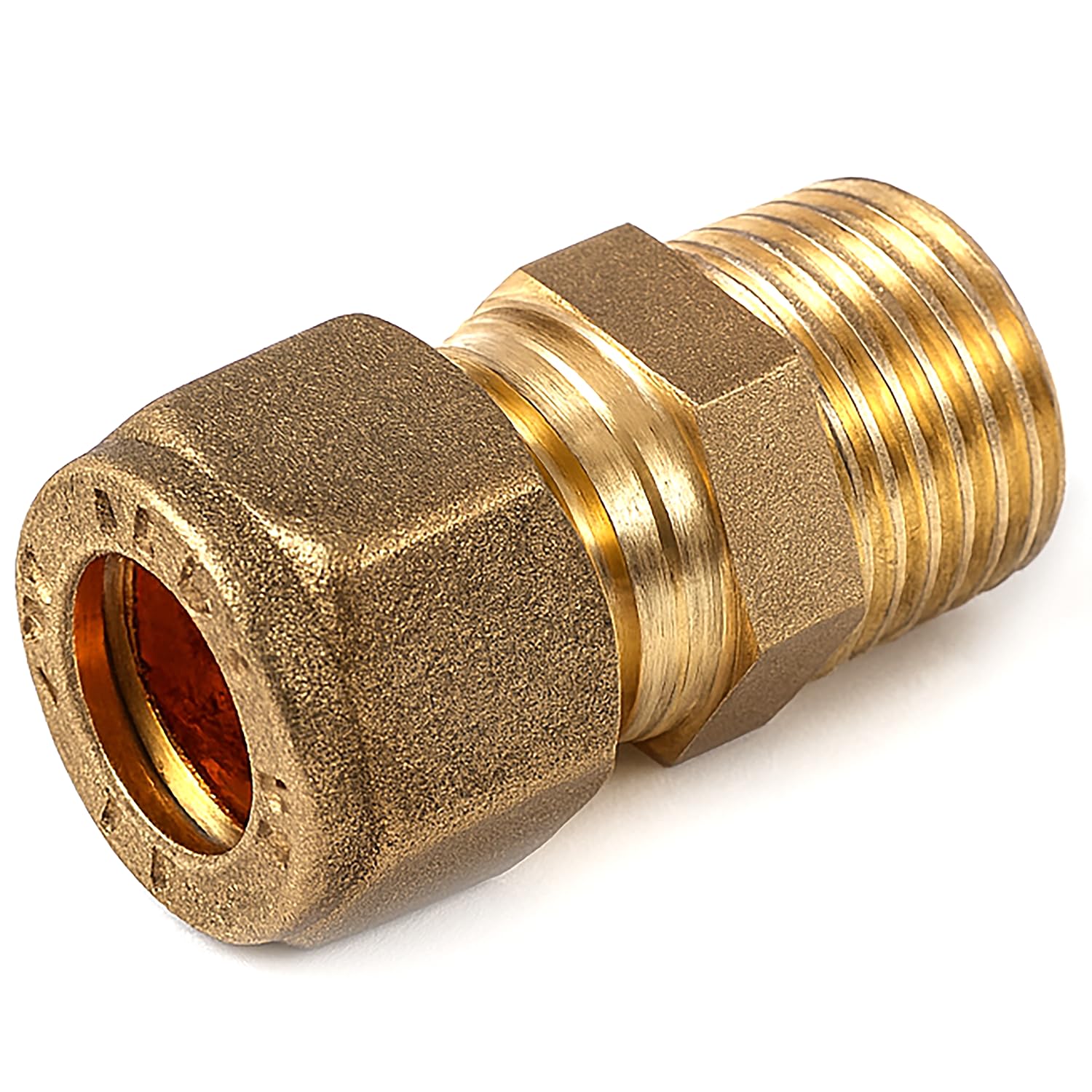 Westco 15mm x 1/2"" Brass Compression Coupling C x MI Pipe Fitting