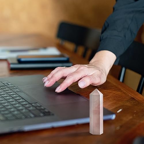 Miniatura 4 de Columna de cristal piedra de pulso grande con materias primas naturales La energía cristalina puede hacerte fortalecer la inspiración en la vida, se