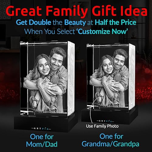 Miniatura 2 de ArtPix 3D Foto de cristal de alta calidad, regalos para el día de la madre para mujeres, ella, esposa, hombres, mamá, marido, gran regalo