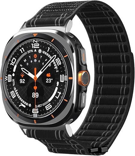 Spigen WBF0 for Samsung Galaxy Watch Ultra 47mm (2025/2024) Modern &amp; Lightweight Fabric Strap Band