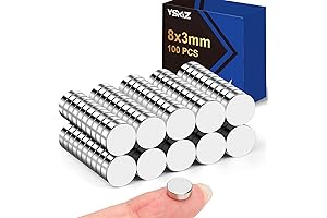 Small Magnets, 100 Pcs Magnets Fridge for Crafts, Strong Magnets for Whiteboard,...