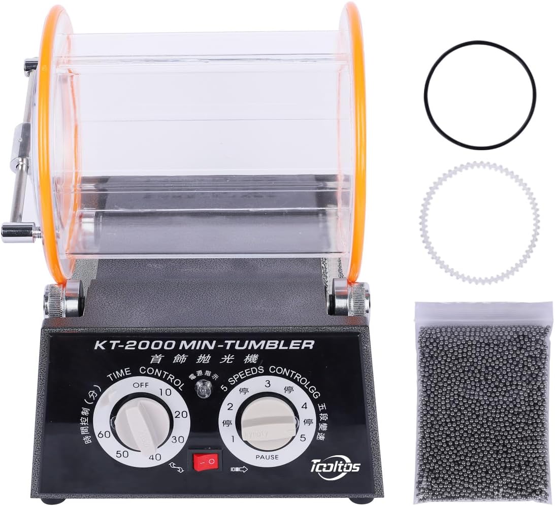 KT-2000 5kg Rotary Tumbler Surface Jewelry Polishing Machine