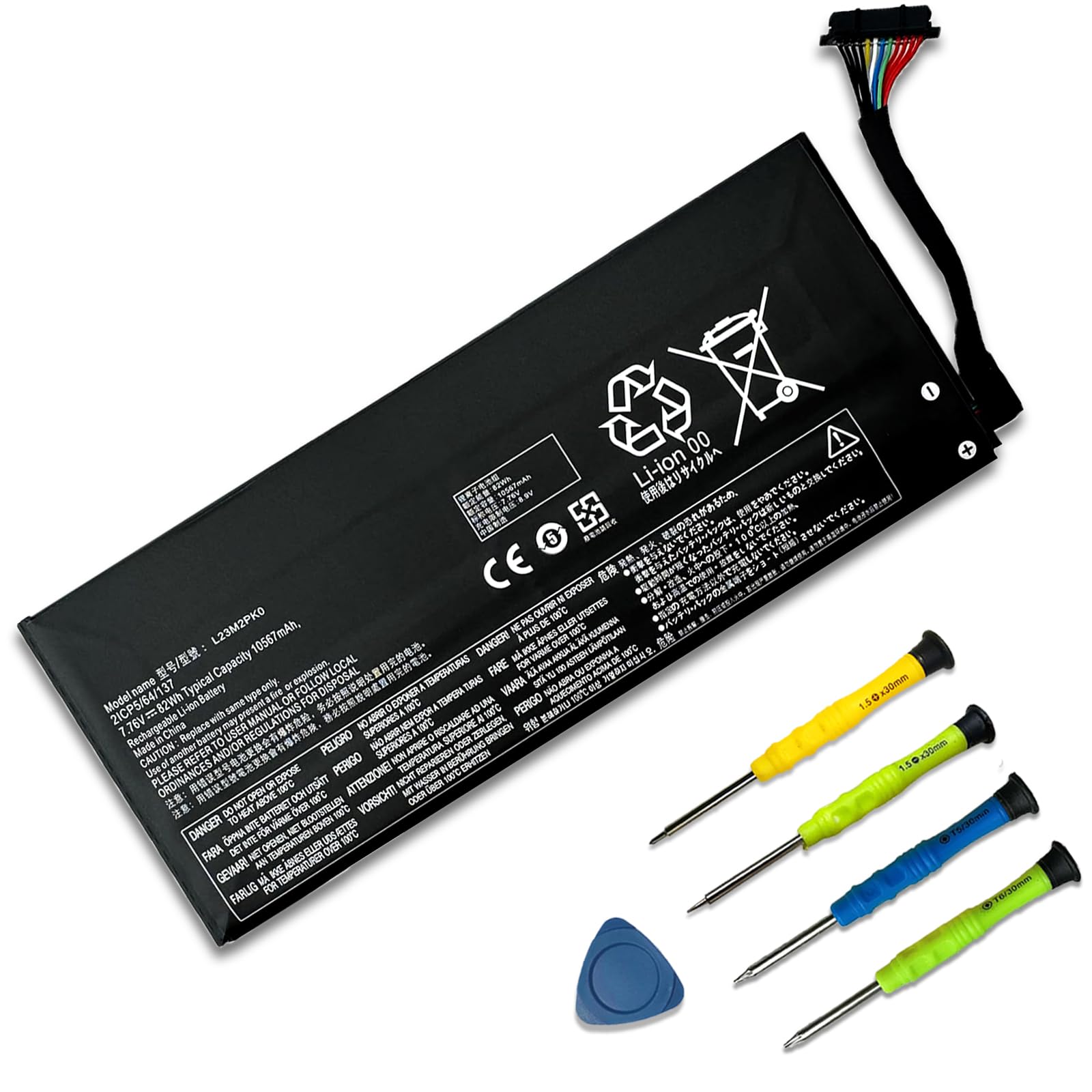 Amazon.com: SUNNEAR 81Wh L23M2PK0 L23B2PK0 Laptop Battery for