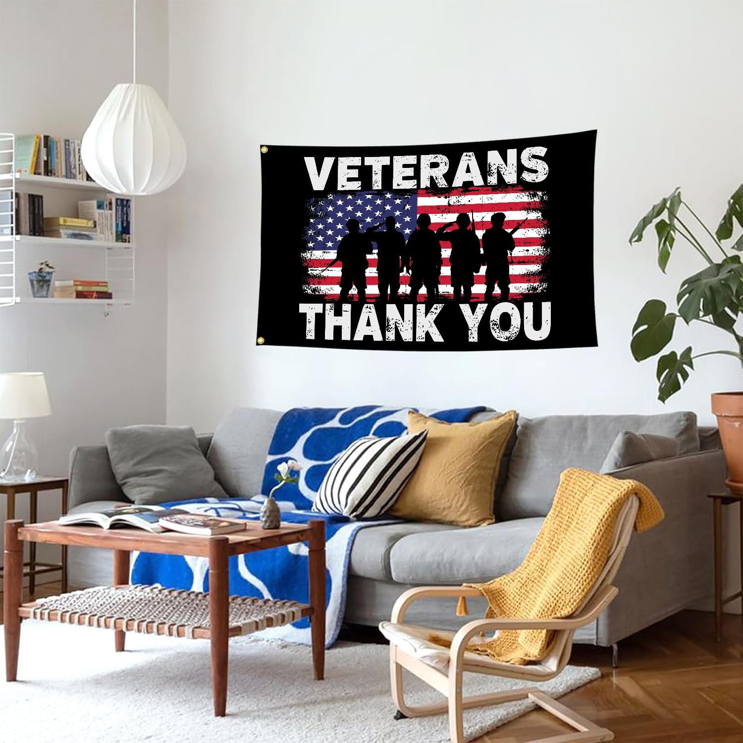Thank You Veterans Day Flags for Outside 3x5 Ft Soldiers Heroes Patriotic Memorial Day American Flag Banners for Yard Sign Outdoor House Decorations - Image 6