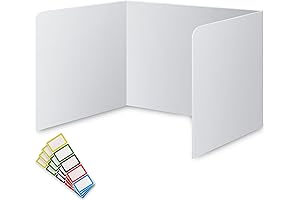 22-Pack Plastic Privacy Shields: Durable Sneeze Guards for Student Focus and Safety