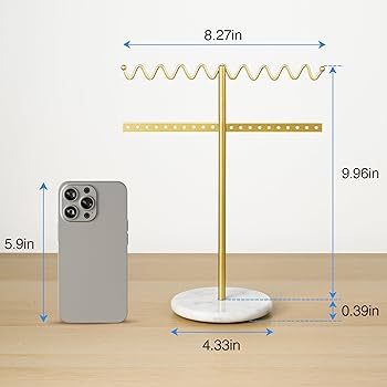 Amazon.com: Josmimic Jewelry Organizer Marble Necklace Stand
