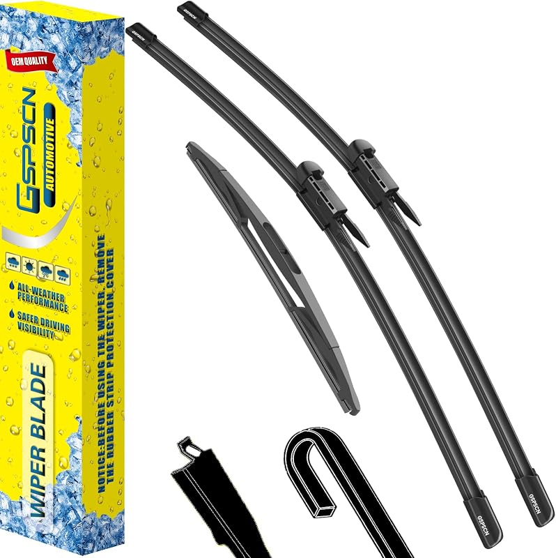 Palhetas do limpador de para-brisa GSPSCN para Chevy Tahoe, Suburban 1500, 2500, GMC Yukon e Cadillac Escalade – Conjunto com 3
