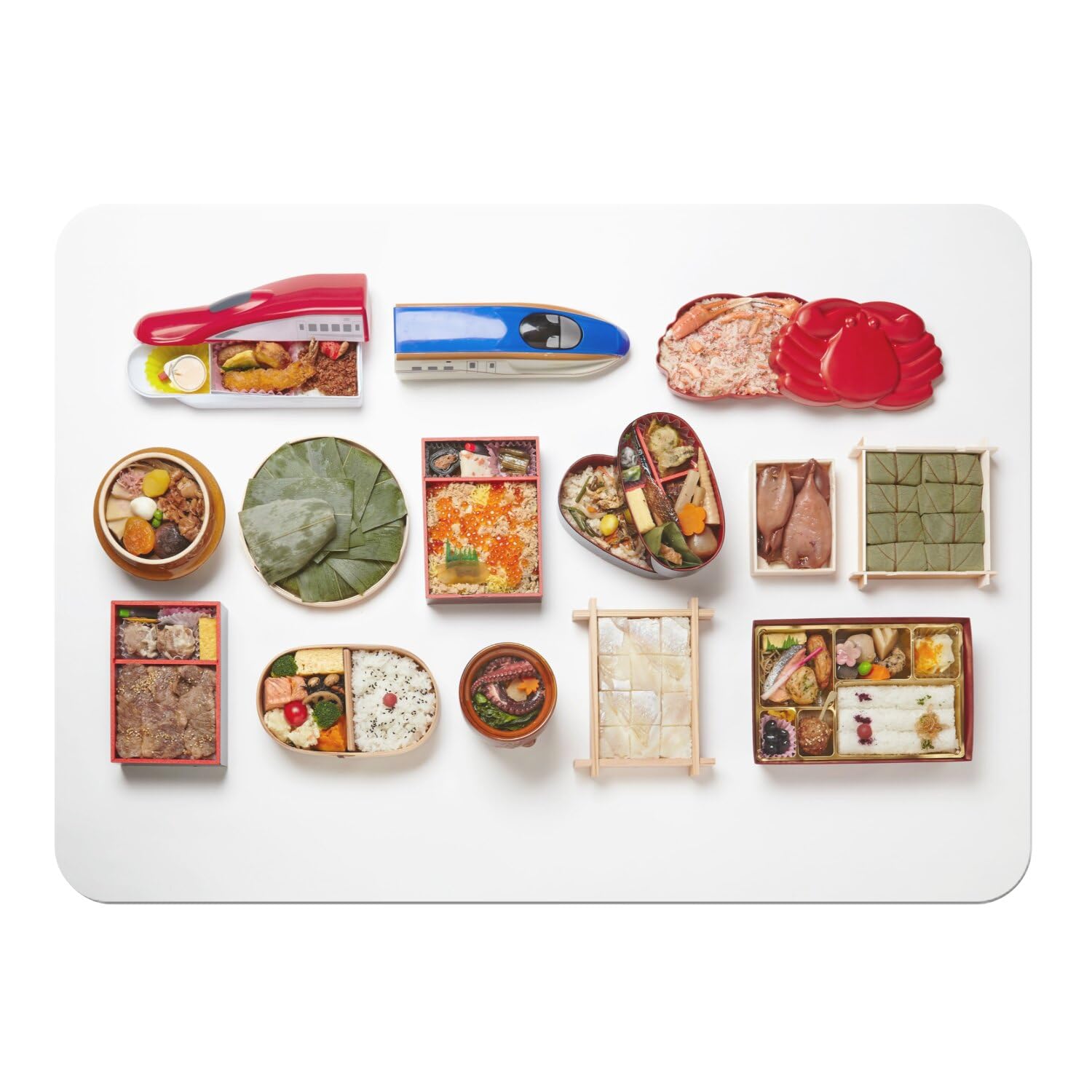 Sets de table bento box en liège lot de 4 grands naperons de cuisine japonaise