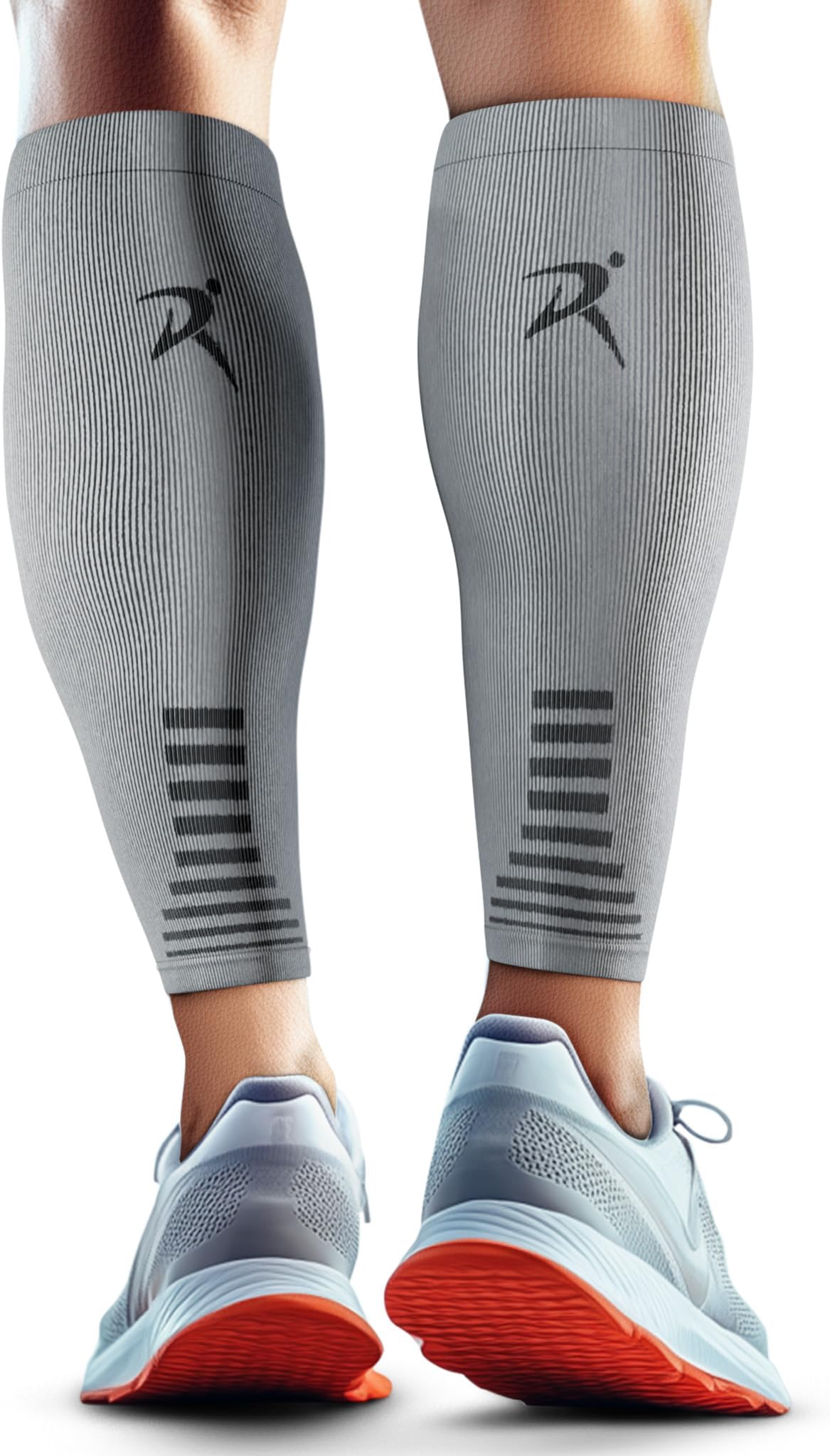 Rymora Calf Compression Sleeves Men Women - Leg Compression Sleeve Footless Socks - Shin Splint Relief Fitness Running