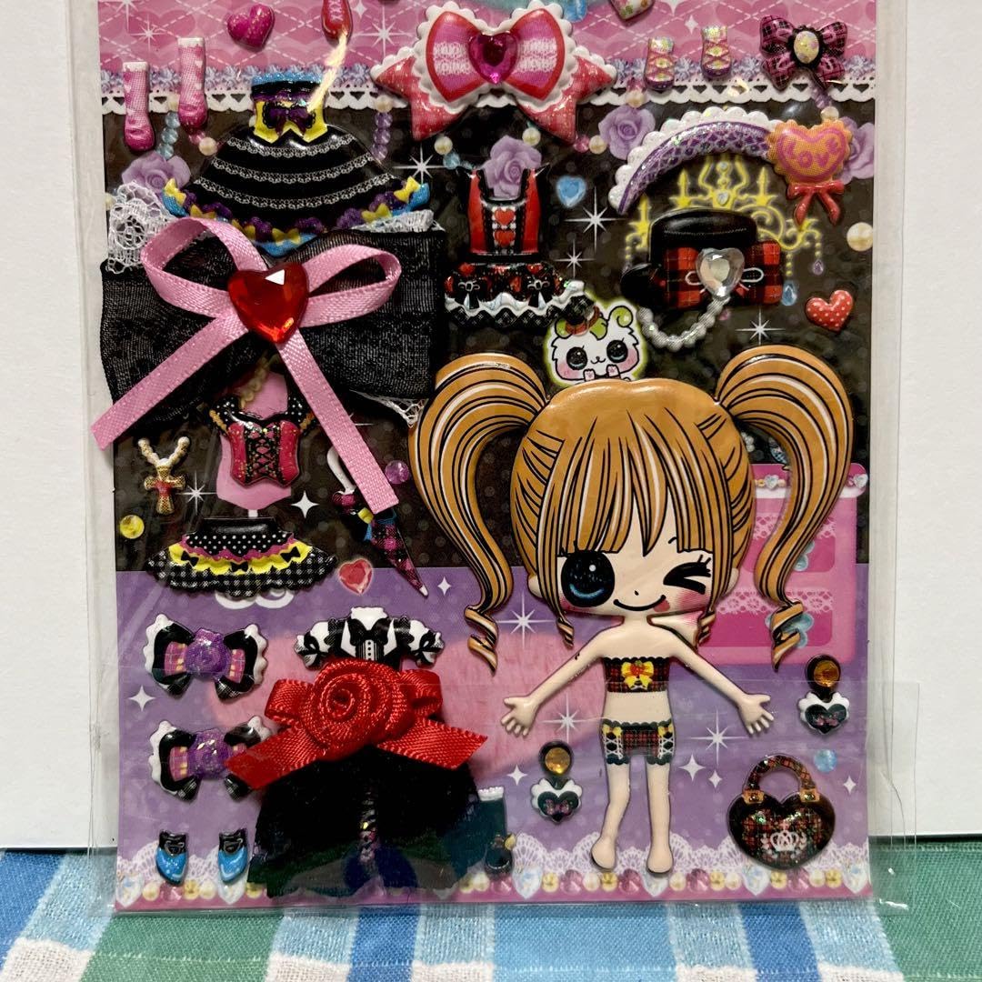 【新品未開封！激レア！】 平成レトロ！ お祭り きせかえシール　クーリア 新品④❤️平成❤️レトロ ❤️プクプク キラキラ 着せ替え