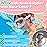 Vvinca Swim Goggles with Nose Cover, Fabric Strap Toddler Kids Swimming Goggles Diving Mask Anti-Fog/UV No Leak for Age 3-15