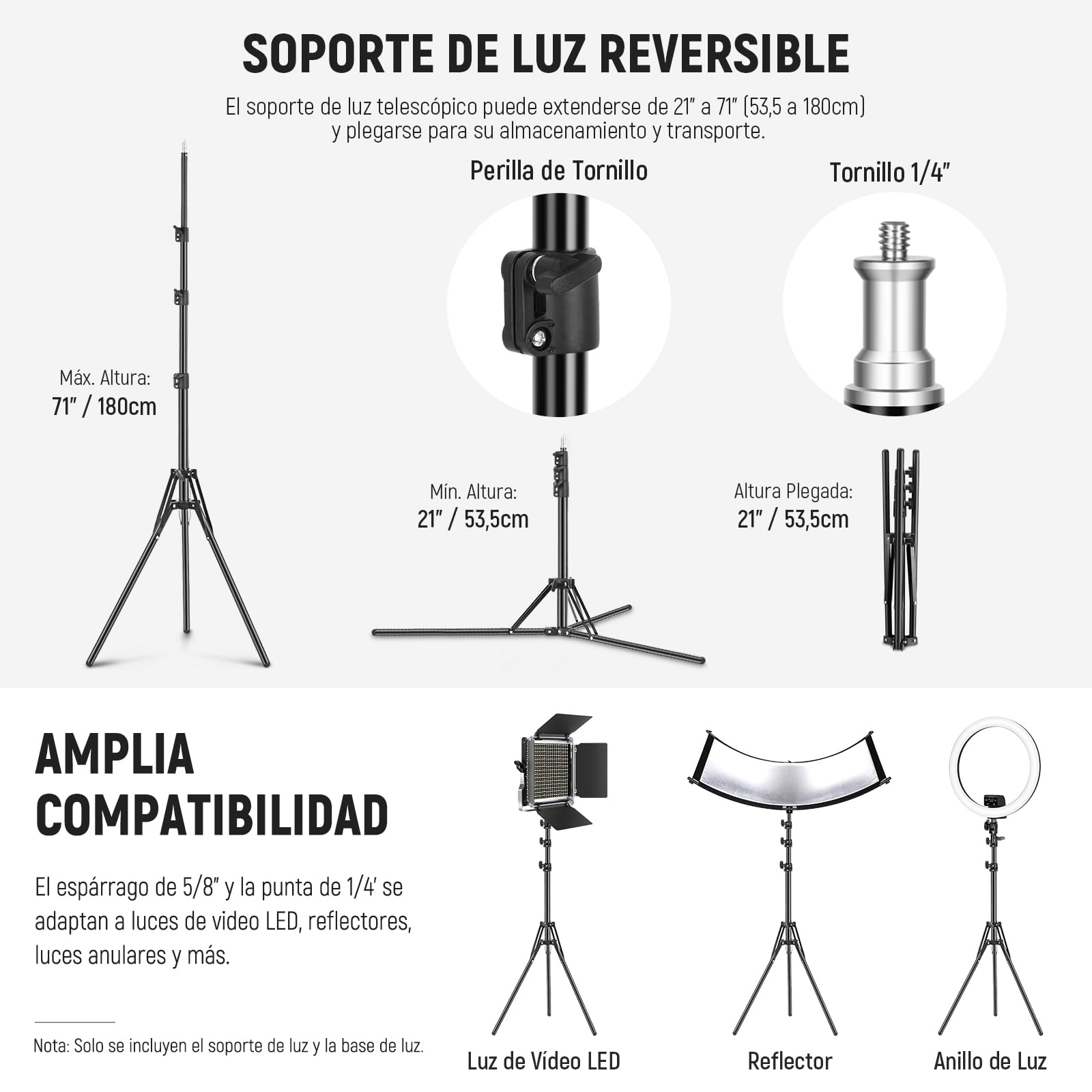 NEEWER 40x40cm Kit de iluminación Softbox con Bombilla LED de 35W E27 (EU Plug) Certificación CE y UKCA, Soporte de luz de 180cm para luz fotografía Grabación de Video TikTok Live Streaming,SF40