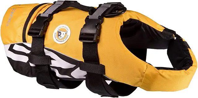 Gilet de Sauvetage pour Chien EzyDog - Sécurité Natation - Taille S Jaune