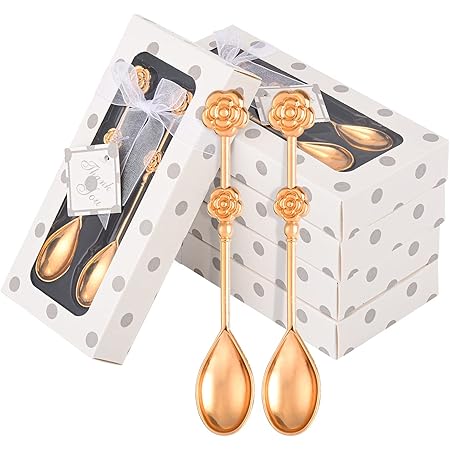 Amazon.com: Rtteri 40 Pcs Bridal Shower Favors Tea Spoons Heart Shaped ...