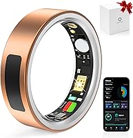 Vista 1 de MUNBYN Anillo inteligente para mujeres y hombres, rastreador de actividad física con seguimiento del sueño, frecuencia cardíaca, oxígeno en sangre