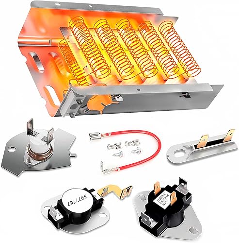 95% NICKEL 279838 W10724237 Secadora Elemento de Calefacción Kit para Whirlpool Maytag Kenmore Amano Ropel Admiral Secador Elemento Calefactor
