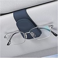 Vista 29 de zipelo Soporte para gafas de sol para visera solar de automóvil, 2 piezas de gancho magnético de cuero para gafas, clip de montaje para gafas de sol