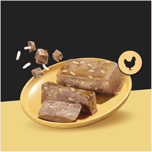 Foto 4 de 4 de Cesar 14 x 150 g Senior 8+ Bandeja con trozos de Pollo y arroz en gelatina