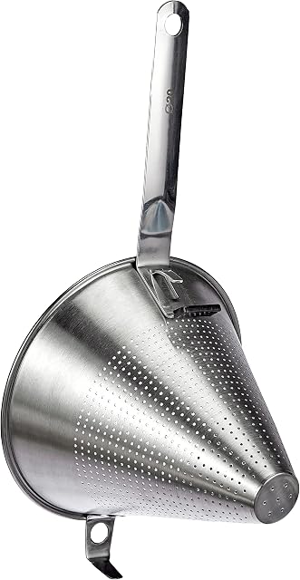 De Buyer 3350.20 Stainless Steel Chinese Strainer, 20 cm