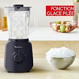 Moulinex Blendforce Essential, Blender, 450 W, Smooth Results, 2 Speeds + Pulse Mode, Crushed Ice, 1.85 L Bowl, LM4118F0 - 4