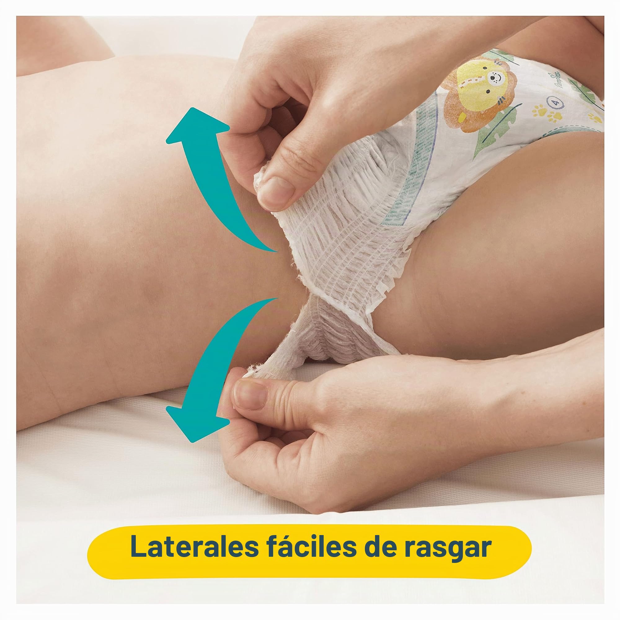 Pampers Talla 6 Pañales (15+ kg), Protección Premium, 132 pañales, caja mensual, funda de ropa 1 para mayor comodidad y protección de la piel sensible
