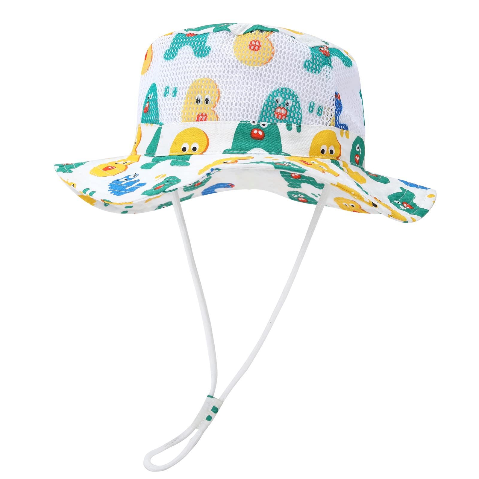 Willheoy Sombrero de Sol para Niña NiñoAjustable Gorro Verano de Pescador ala Ancha Protección UV para Playa Exteriores Piscina Natación