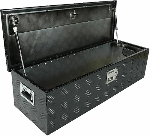 Caja de herramientas de aluminio para camioneta, caja de herramientas para caja de herramientas de caja de 5 barras con patrón de banda de rodadura disponible en Yaxa Costa Rica
