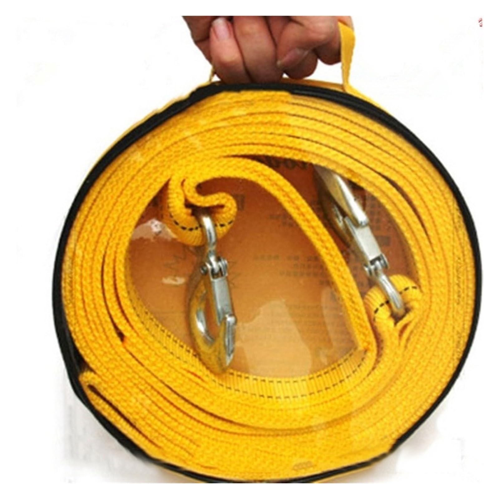 2PC Heavy Duty Car Road Recovery Pasek Holowniczy Liny Holownicze Z 2 Hakami Holowniczymi Akcesoria Samochodowe Stylizacja Samochodu Solidna I Niezawodna