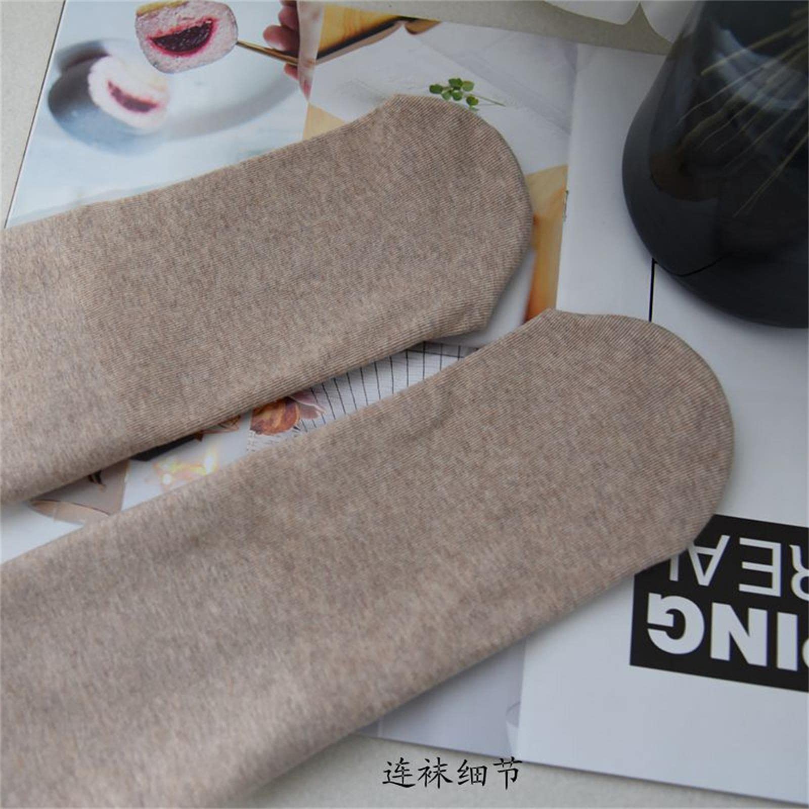 Collant da Donna Donne Spessa Colla Colla Colla Cassole Pella Cashmere Piede/Colletti Nessuli
