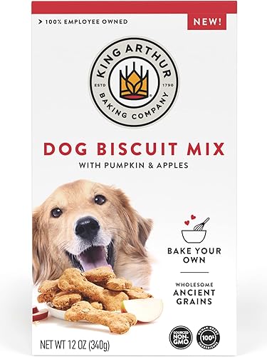 Miniatura 1 de King Arthur Baking Company - Mezcla de galletas para perros, calabaza y manzana, golosinas caseras para perros, 12 onzas