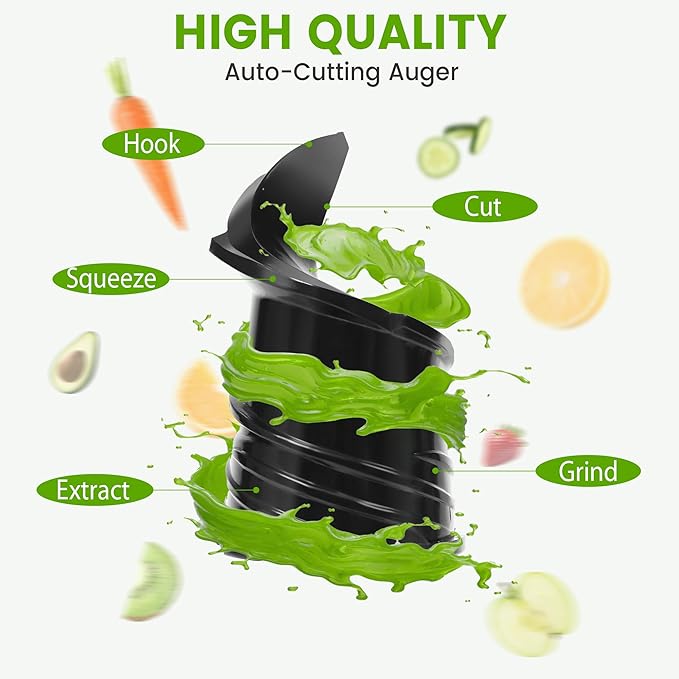 Extractor de Jugos Prensado en Frío Boca Ancha 350W miniatura 6