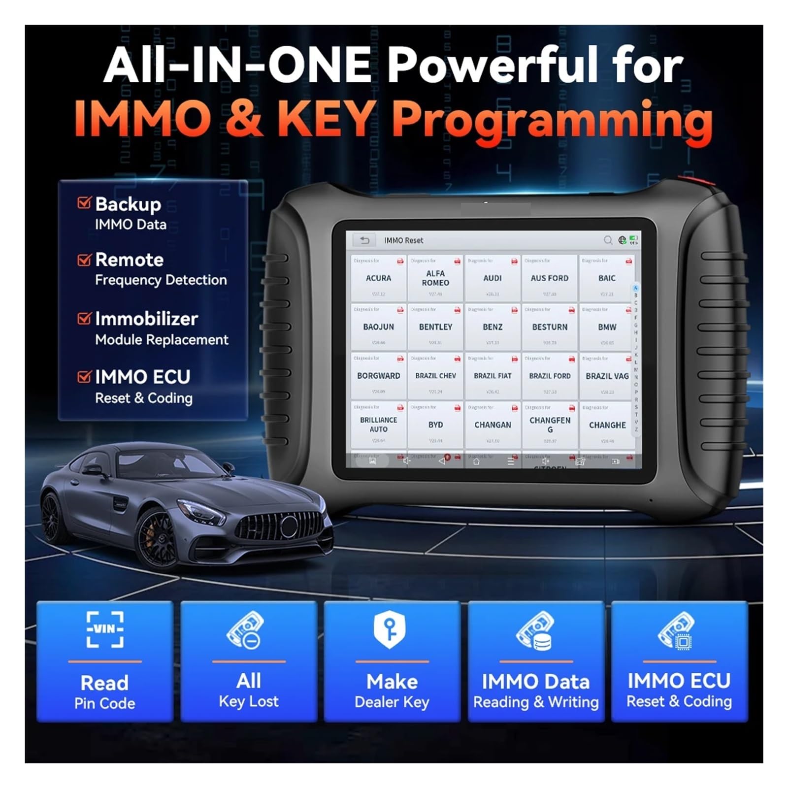 Tester baterii, X100PAD3 SE Auto Key Progmer Elite IMMO AlI System Diagnostic Progming Tool Wszystkie zgube klucze Dodaj klucze Wbudowany CAN FD(X100PAD3 SE)