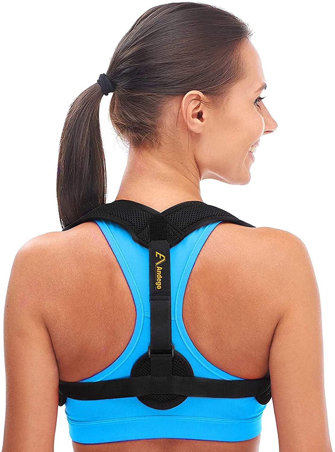 Summer Rainbow Posture Corrector for Men and Women, Back Brace, Adjustable Back Straightener for Mid, Upper Spine Back Support and Providing Pain Relief from Neck, Shoulder, Clavicle(Universal Fit)