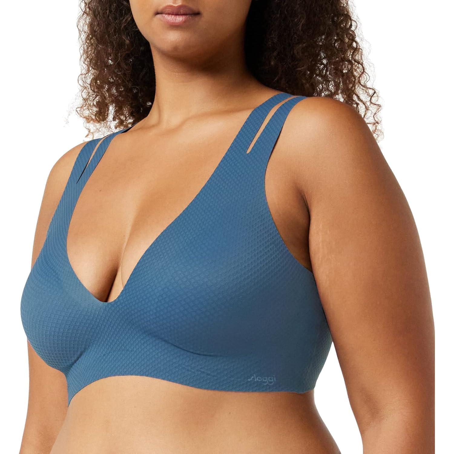 Sloggi Women's Zero Feel Flow Bralette Bralet, Secret Lagoon (00EN), XS