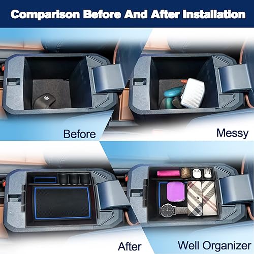 Miniatura 3 de R RUIYA Organizador de bandeja de consola Ford Maverick 2022 para Ford Maverick XL XLT Lariat de 2022  Guantera de almacenamiento secundario para