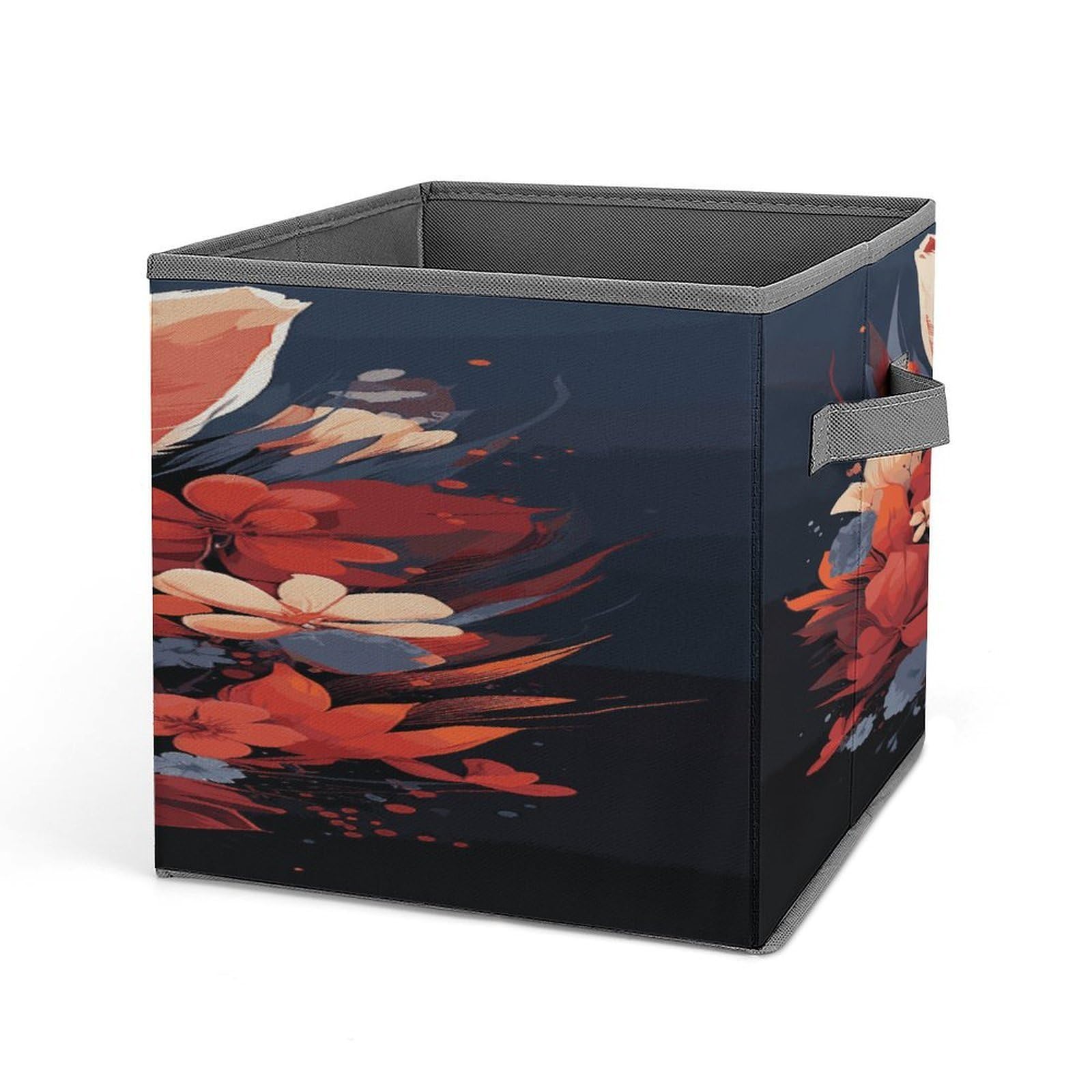 Fodpand Style Easter Bunny Storage Cubes Foldable Decorative Fabric, Storage Bins Baskets With Handles, Closet Organizers And Storage For Home, Office,Closet, Clothes