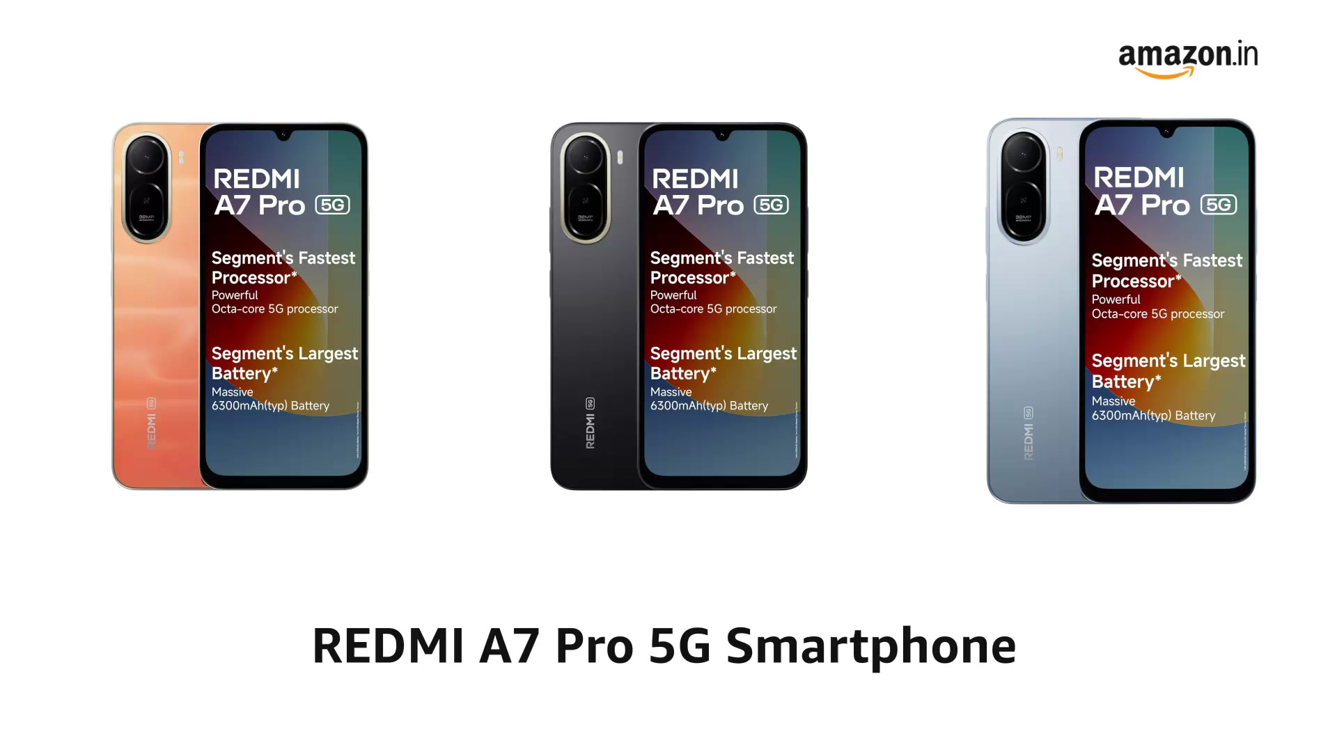 REDMI A7 Pro 5G (Black, 4GB RAM,128GB Storage) | Segment's Fastest