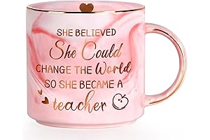 Personalized Teacher Appreciation Gift Mug for Women - Inspirational Coffee Mug for Teacher