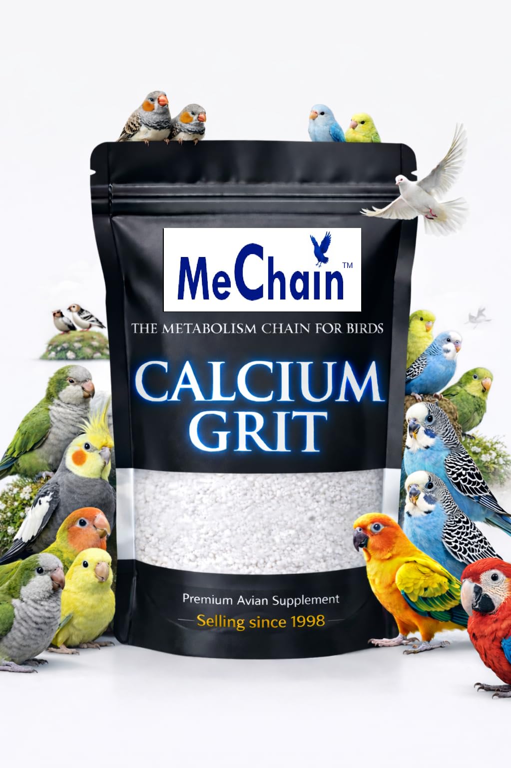 Calcium Grit 1 KG, Bird Food for Hens, Chickens, Broilers, Finches, Budgies, Cocktiels etc. Premium Avian Calcium Supplement.-image-4