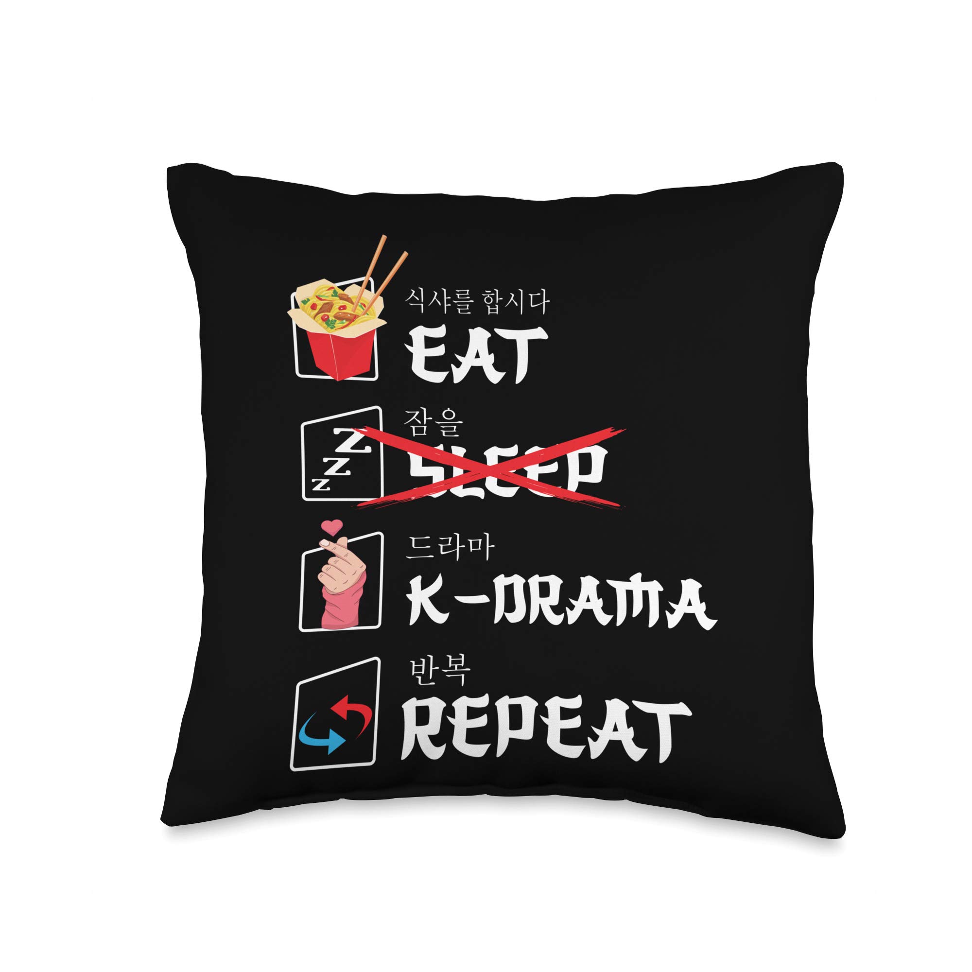K-Pop Fashion for Fans of korean K-Drama & K-Pop Merchandise Throw Pillow