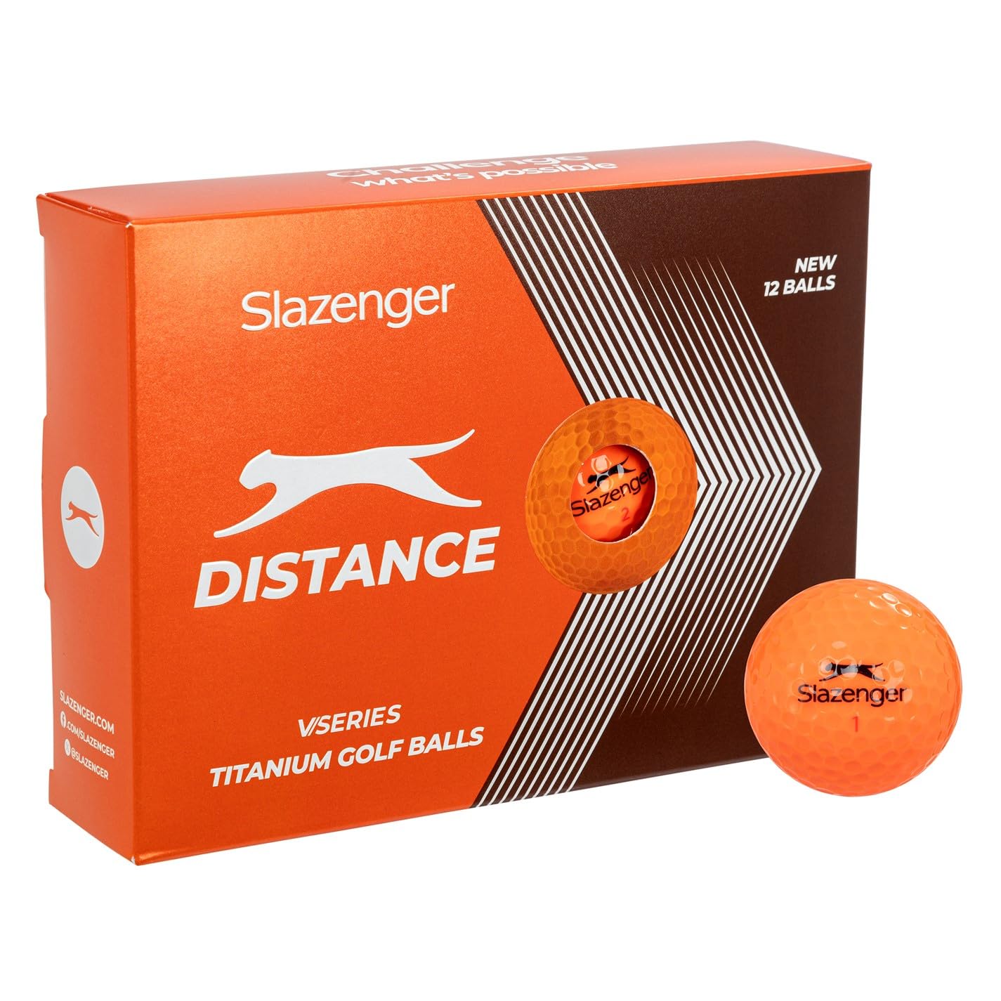 Slazenger Distance Golf Ball 12 Pack Orange One Size