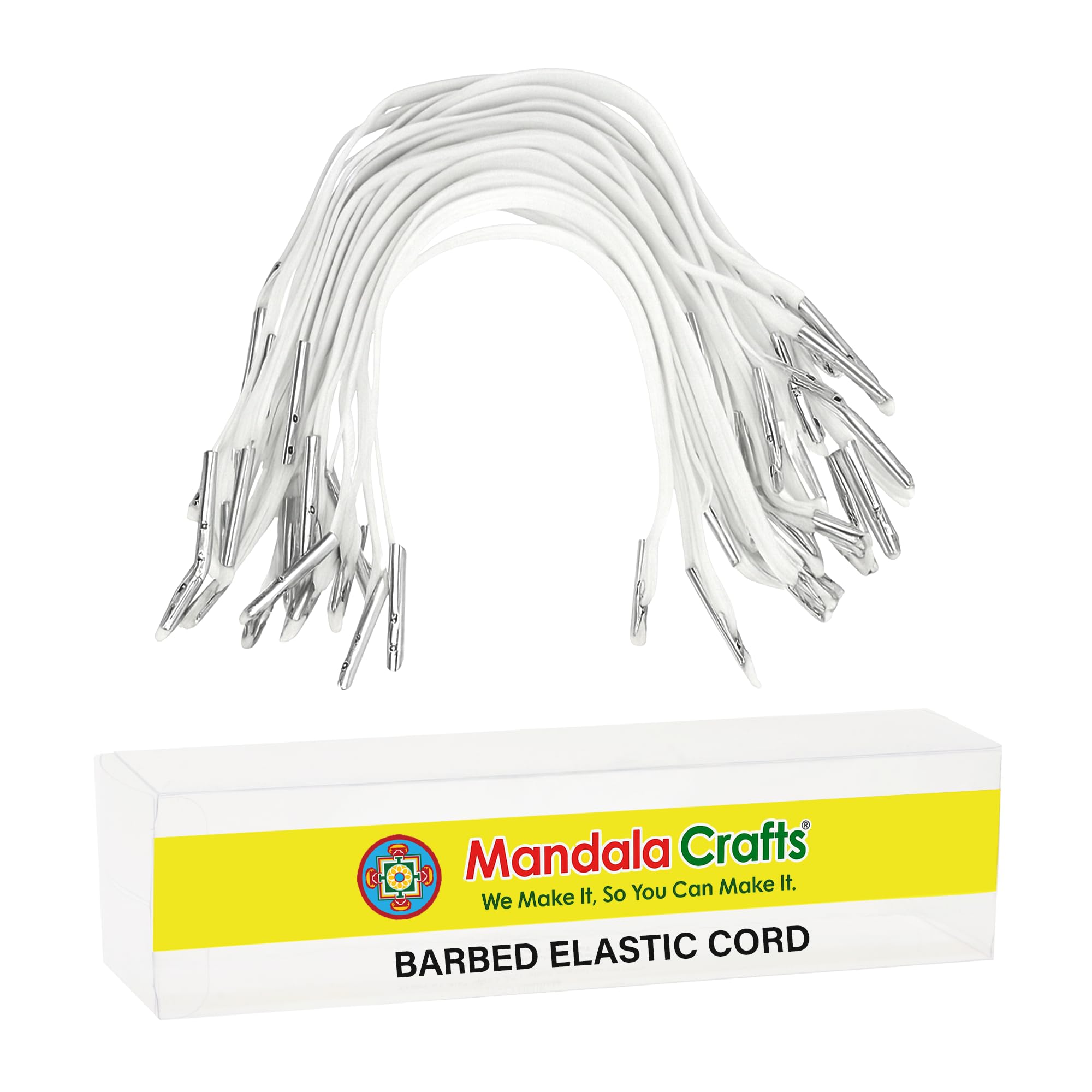 Cordon élastique pour menu et badge blanc anti-glisse lot de 100