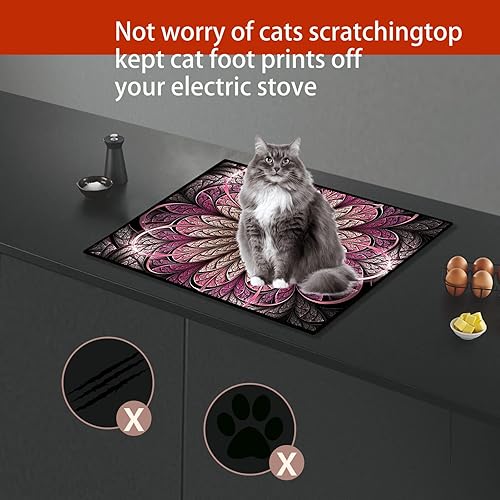 Miniatura 5 de Cubierta para estufa eléctrica, cubierta superior de vidrio para estufa eléctrica, cubierta superior plana de goma natural, revestimiento