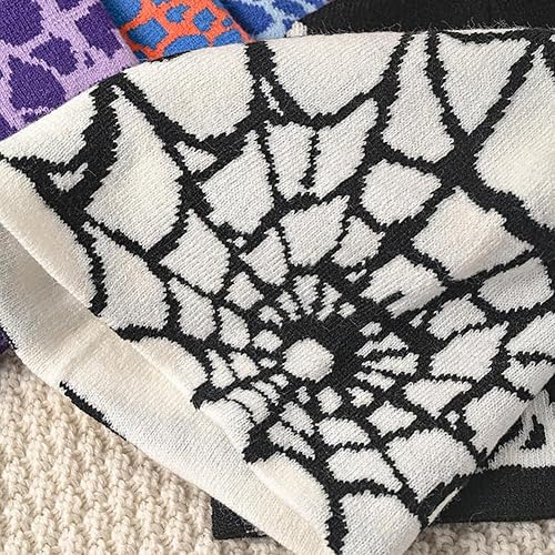 Miniatura 2 de Sombrero de punto con patrón de araña Y2K invierno cálido sombrero de lana moda moda hip hop suéter sombrero casual deportes para hombres mujeres